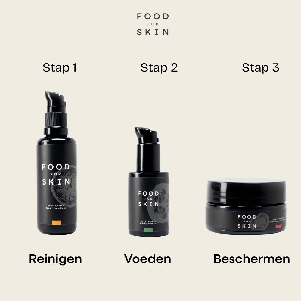 Food for Skin 3-stappen routine sets