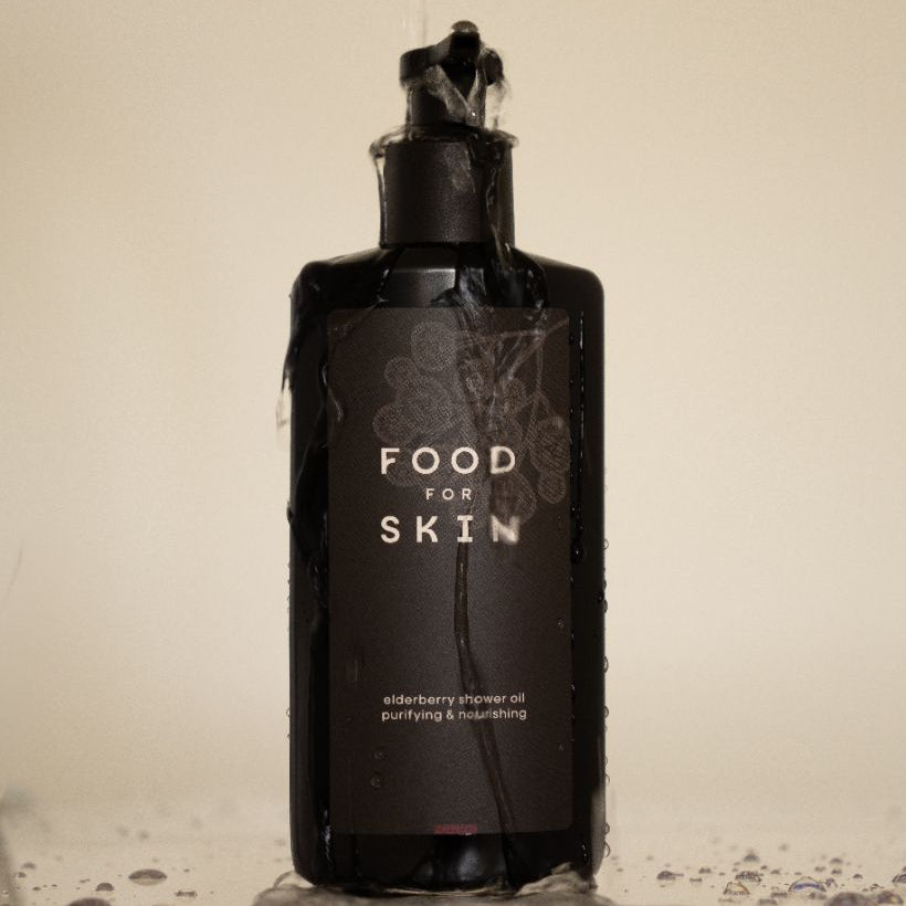 Elderberry Shower Oil in douche
