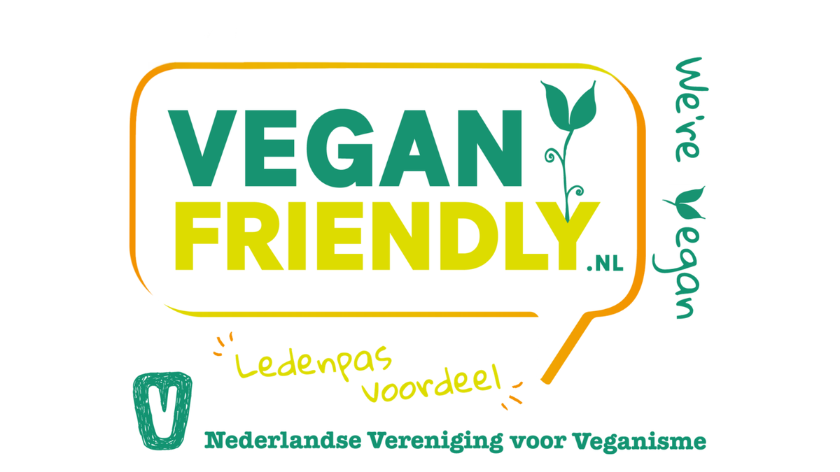 Vegan Friendly-logo met ledenpasvoordeel