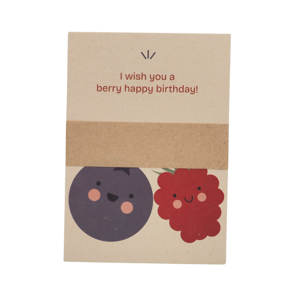 Food for Skin ansichtkaart: I wish you a berry happy birthday