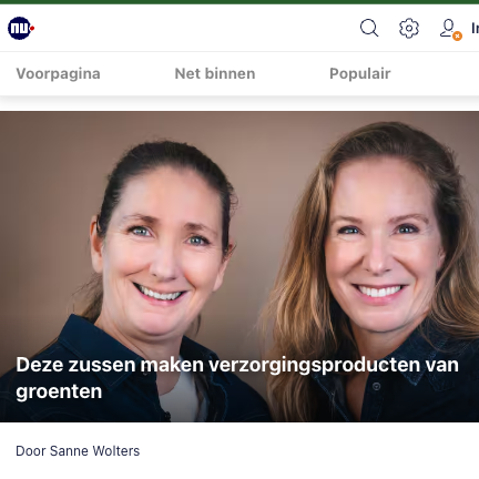 Zussen Cathy en Angela founders Food for Skin interview op nu.nl